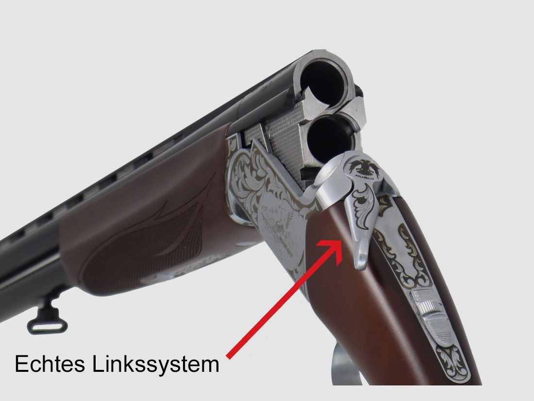Huglu over-and-under shotgun Ventus Lightweight with real left-hand system