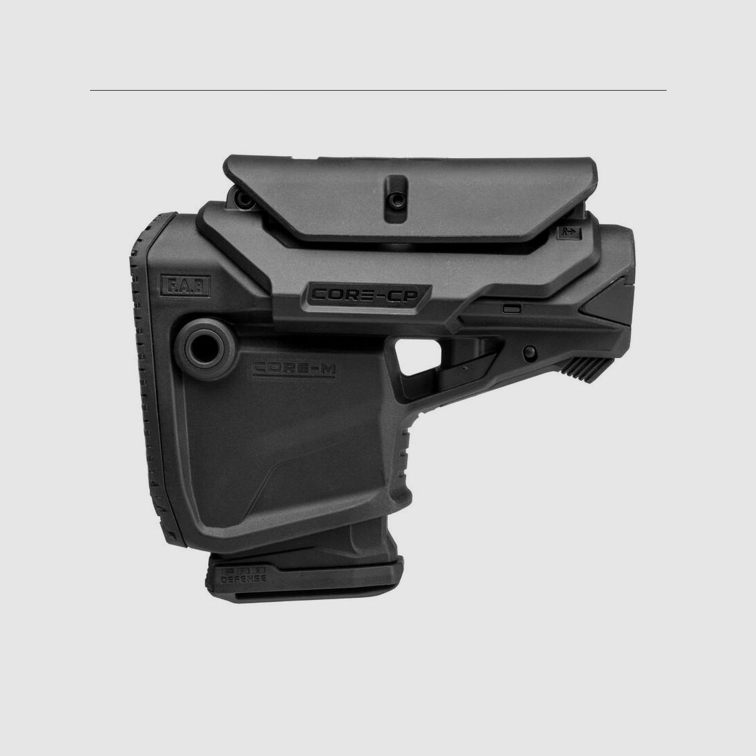 FAB Defense GL-Core M CP Schulterstütze AR15 / M16 / M4 mit 10 Schuss Reservemagazin und verstellbarer Wangenauf
