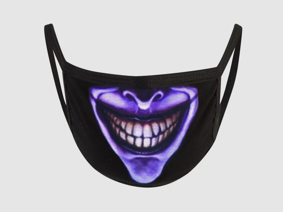 Mund-Nase-Abdeckung / Community Maske - Smiley Ass