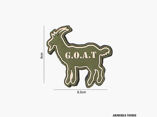 PATCH – 3D PVC G.O.A.T GREEN #3107