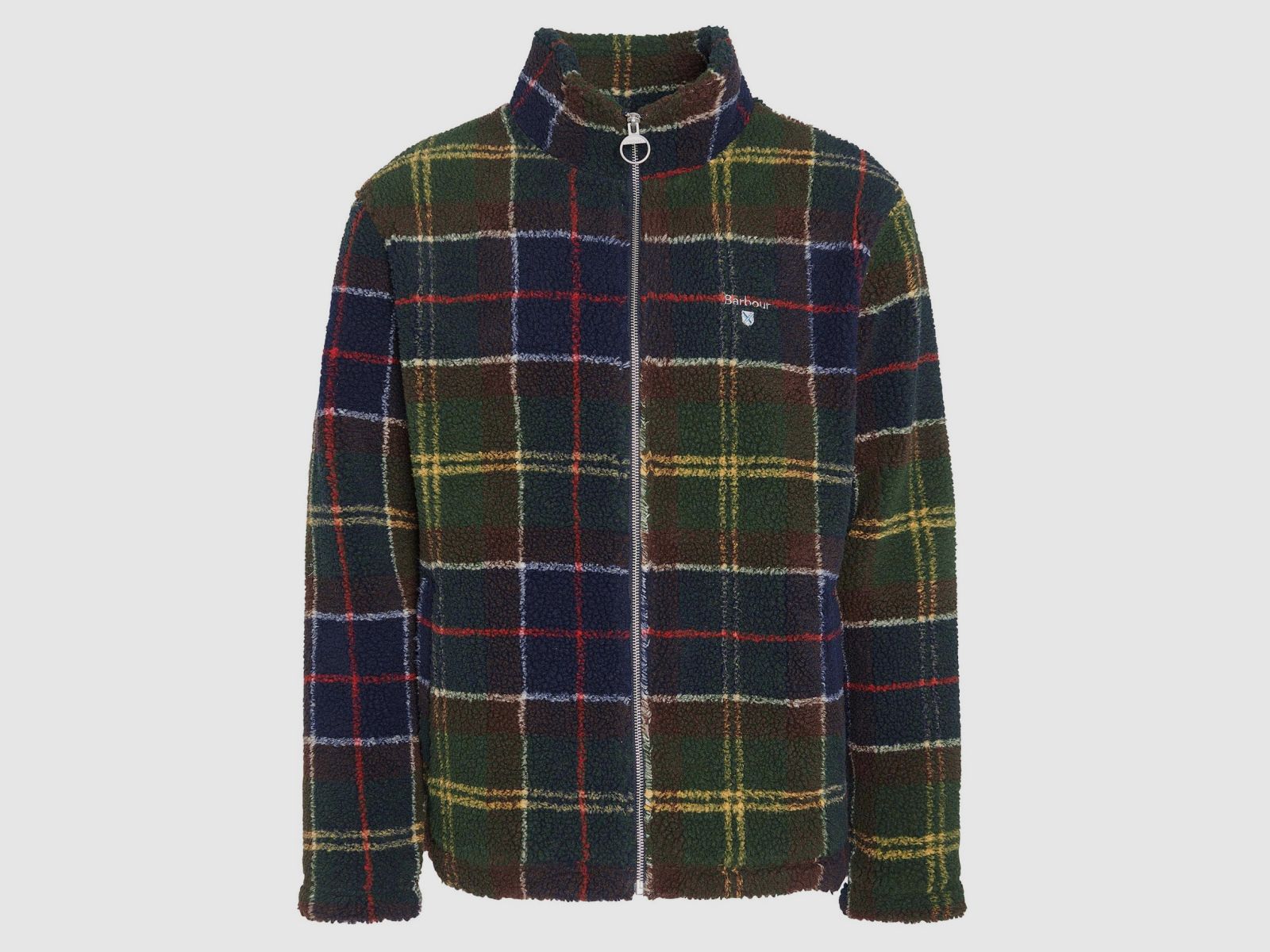BARBOUR Fleece Jacket Tartan Sherpa Classic Tartan