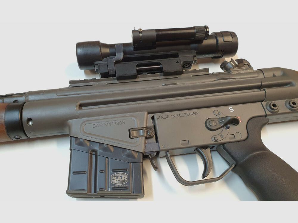 Heckler & Koch montaggio a morsetto / a sgancio rapido, Picatinny HK762A1 / HK416 / HK417 / MR308 / MR223 / D30mm H47,5mm