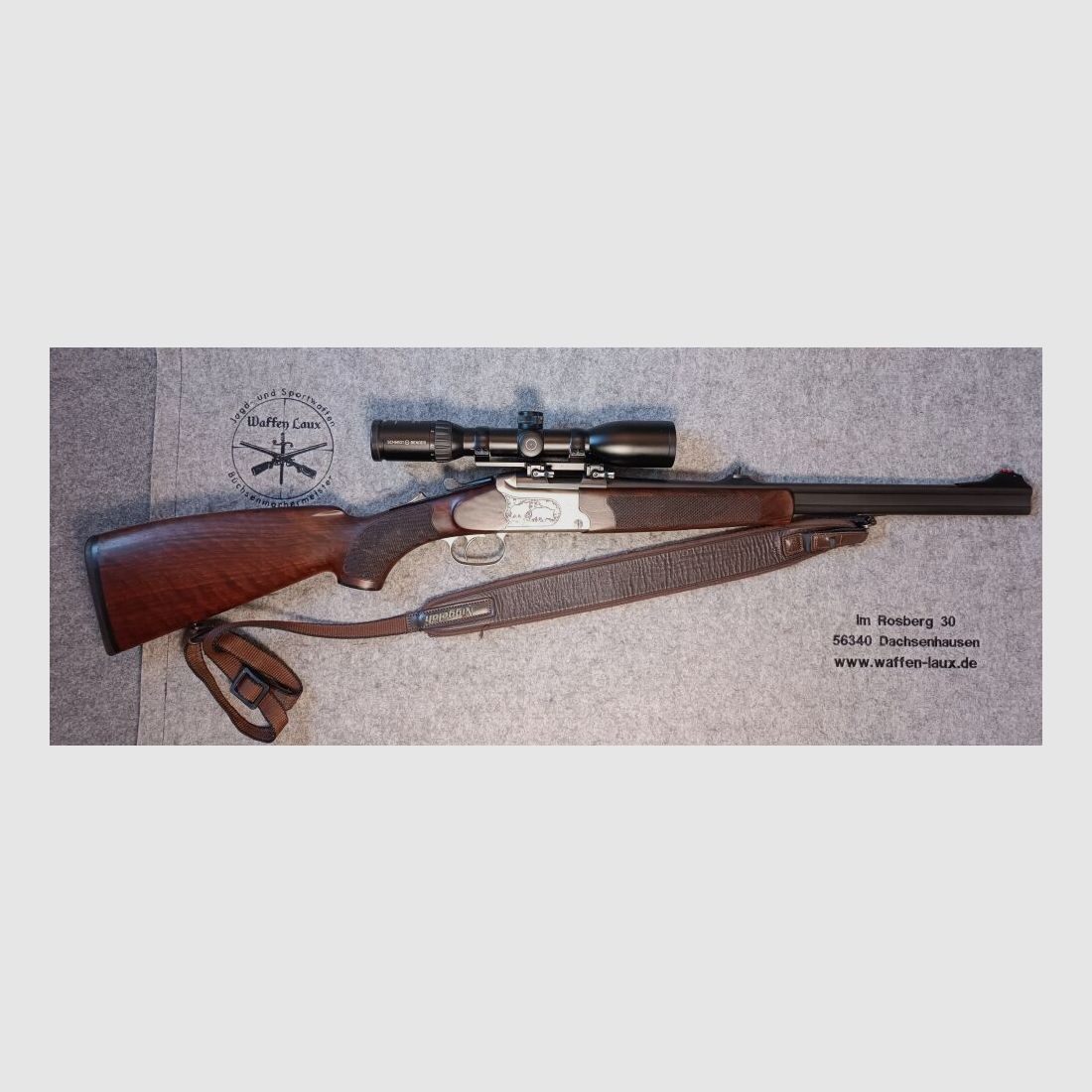 Merkel Suhl B3 Jagd Bockdoppelbüchse mit ZF S&B Zenith 1,5-6x42