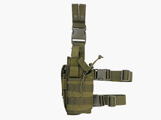 2-Ways Carrying Type Tactical Drop Leg Holster for left-handed - Olive [8FIELDS]
