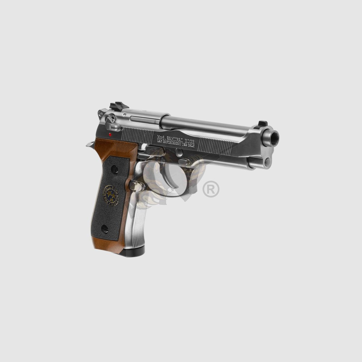 M92 Mod. Samurai Edge GBB CO2 Srebrny Całkowity Metal (Srebrny/Drewno) Airsoft -F-
