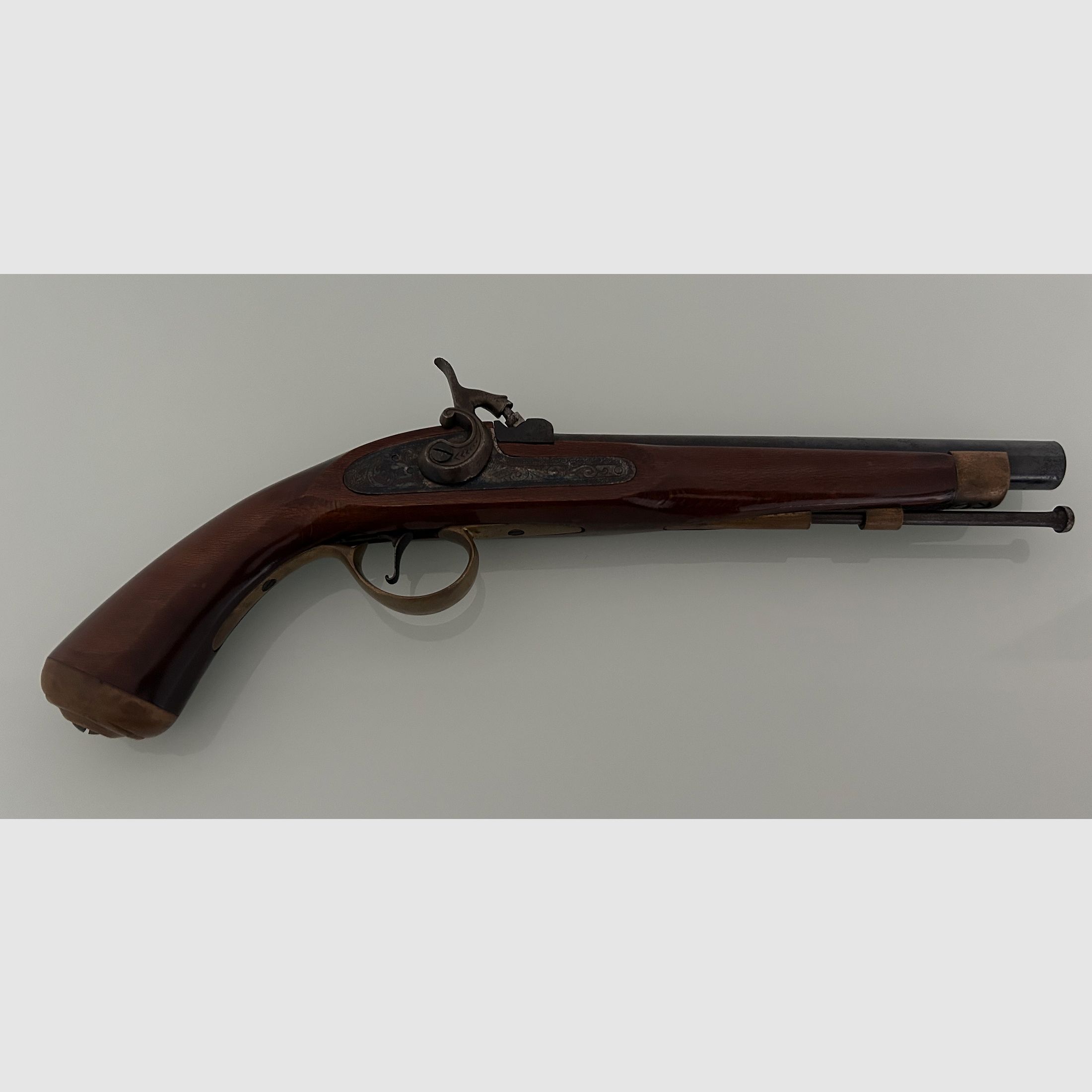 Percussion pistol, muzzleloader, muzzleloading pistol, percussion pistol, black powder, black powder, caliber .45 - replica -