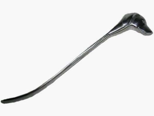 Lovergreen outdoor motif shoehorn dog - aluminum