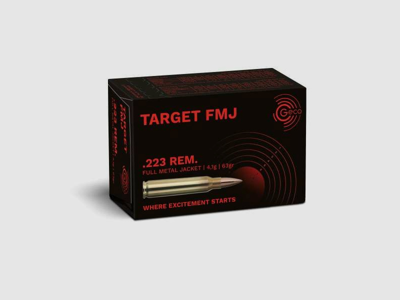 GECO .223 Rem. TARGET FMJ 4.1g/63gr