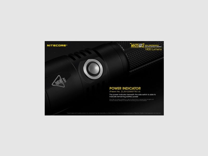 Lampe torche Nitecore MH25GTS 1800 lumens, image 14 sur 21