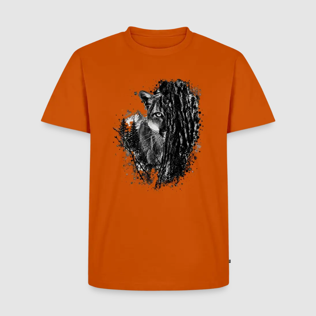 PUMA Heren Premium T-Shirt "Lauerende Puma", afbeelding 1 van 37