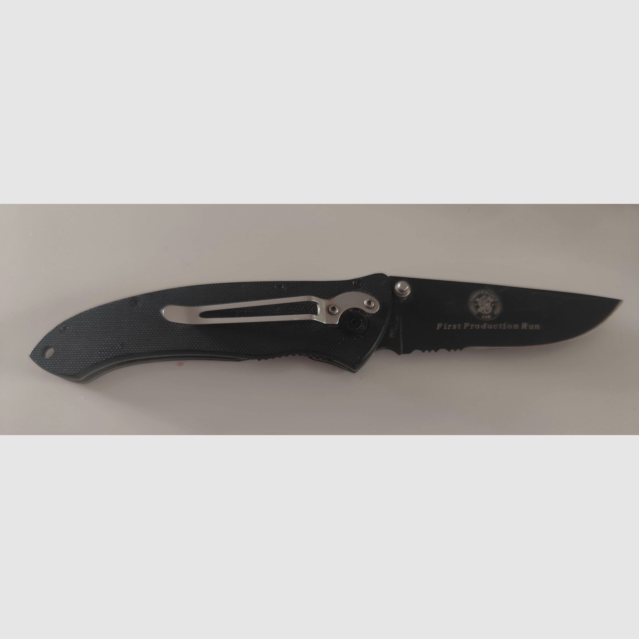 ❗Smith and Wesson Einhandmesser Extreme Ops, Stahl 440 C, G-10 Schalen, Gürtelclip