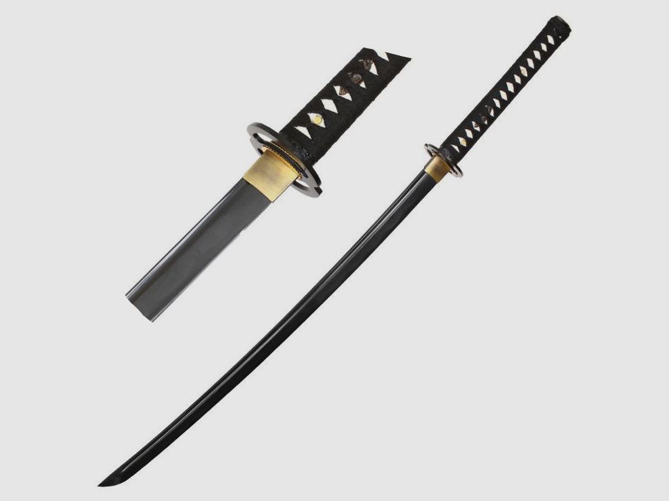 Katana Practical Seiryu schwarze Klinge