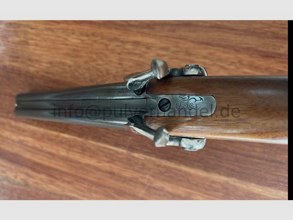 Corsair 2 läufige Perkussionspistole Pedersoli .36 ungeschossen in Schatull .36(BlackPowder)