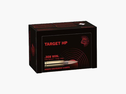 Geco .308 Win. TARGET HP 10,9g/168gr – 50er