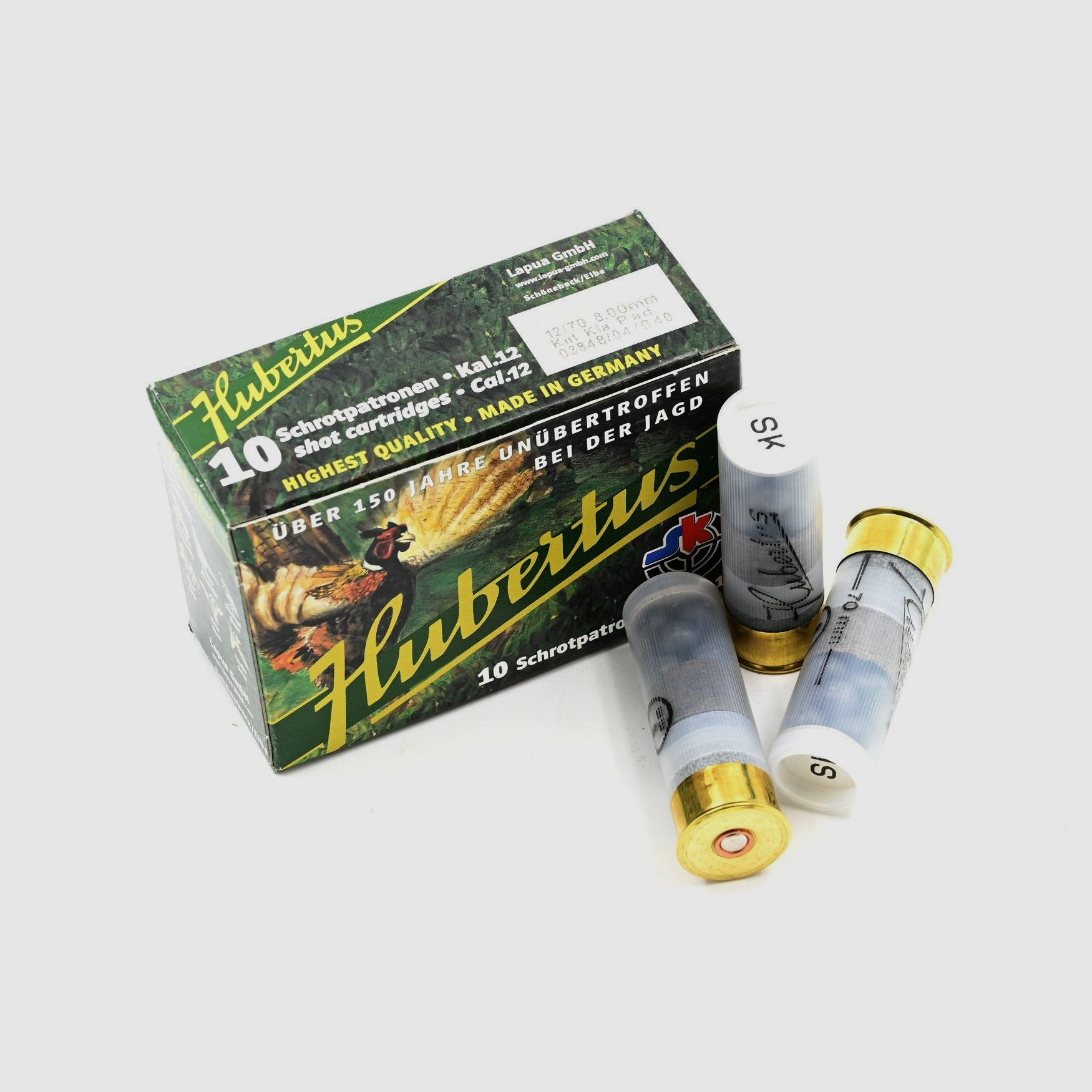 Hubertus, 12/70 Buck, 8 mm / 12 Kugeln, 10 Stk.