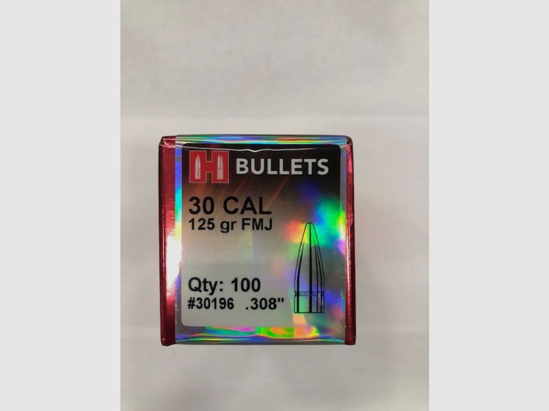 HORNADY Balas .30 GR125 FMJ, imagen 1 de 2