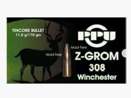 PRVI/PPU Z-GROM bleifrei .308 Win 170 gr. - 20 Stk