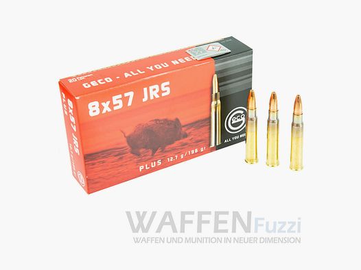 Geco Plus Calibre 8x57JRS Munitions de chasse 196gr Haute profondeur d'effet