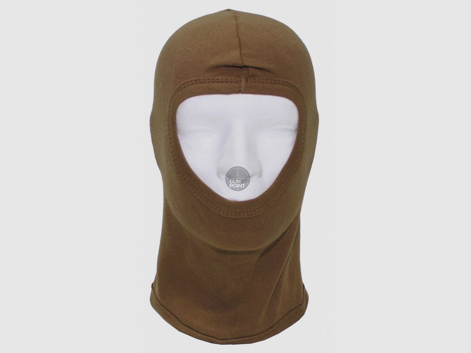 Balaclava, 1-Loch, dnn,coyote tan, 100 % Baumwolle
