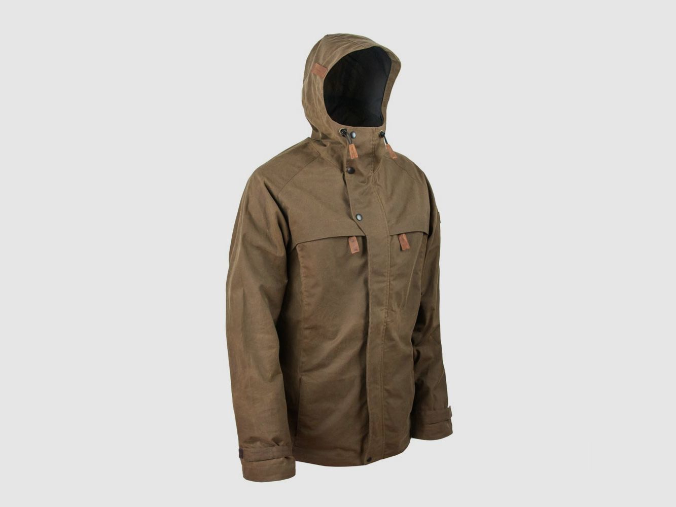 STEINKAUZ Wachsjacke "Regensegen", Khaki