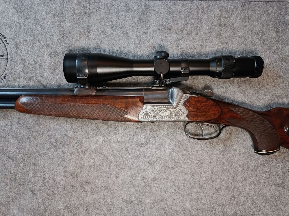 Franz Sodia Ferlach fusil superposé avec canon inséré K&S + ZF Doctor 2,5-10x48