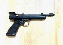 CO2 air pistol Crosman 2240 professional package with Picatinny rail and suppressor adapter