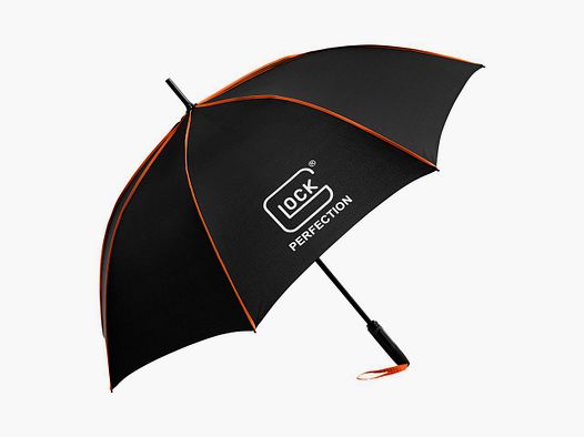 GLOCK Automatik-Stockschirm Schwarz/Orange Ø 115 cm #51232