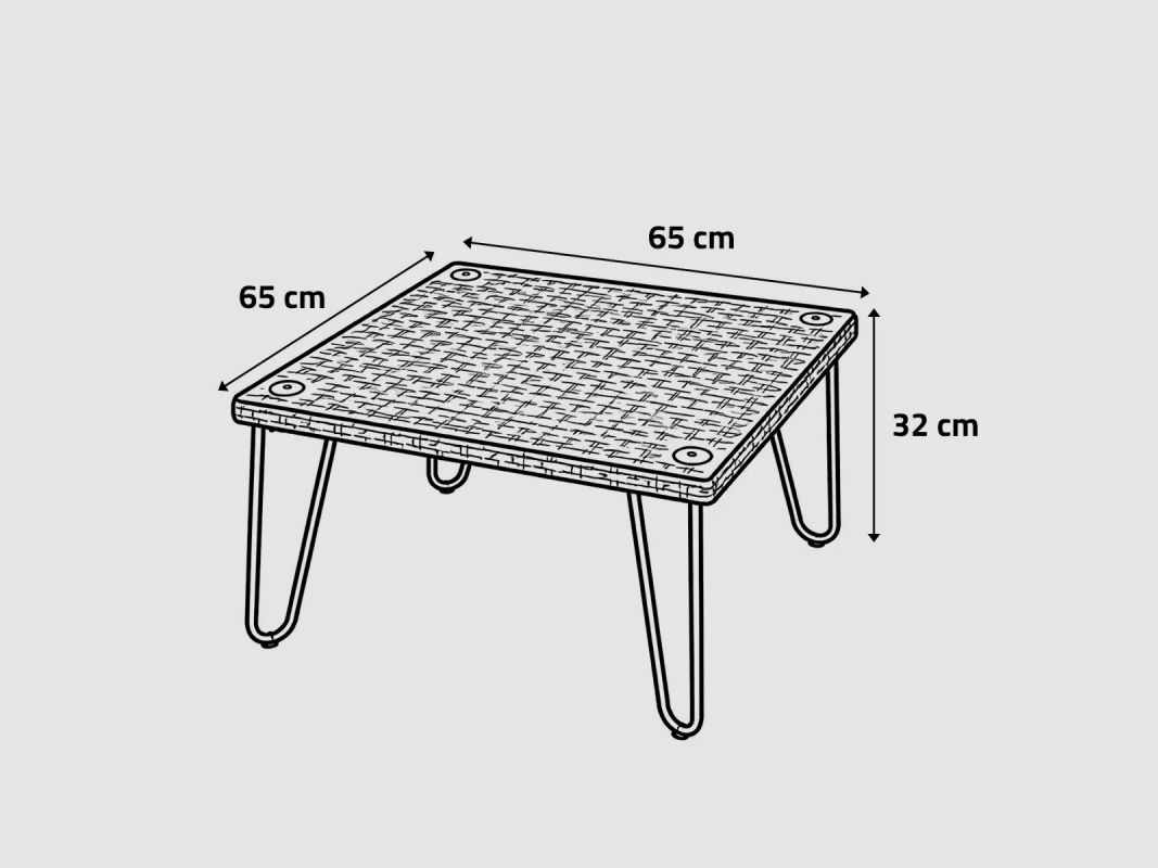 Ensemble Family - Modulares Ecksofa 3 Plätze + Couchtisch aus Stahl und Polyester, Bild 13 von 14