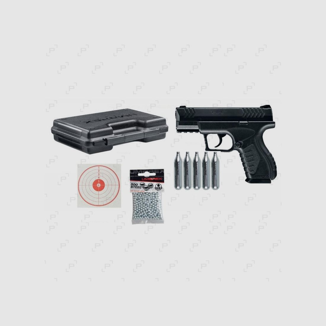 Pack CO2-Pistole UMAREX XBG Kaliber 4,50 mm BB’s