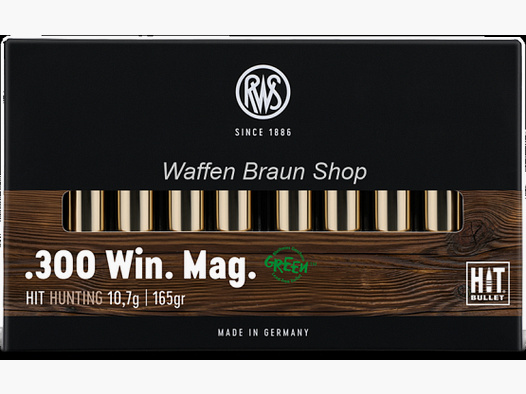 RWS.300 Win Mag HIT Green 10,7g 20 Stück