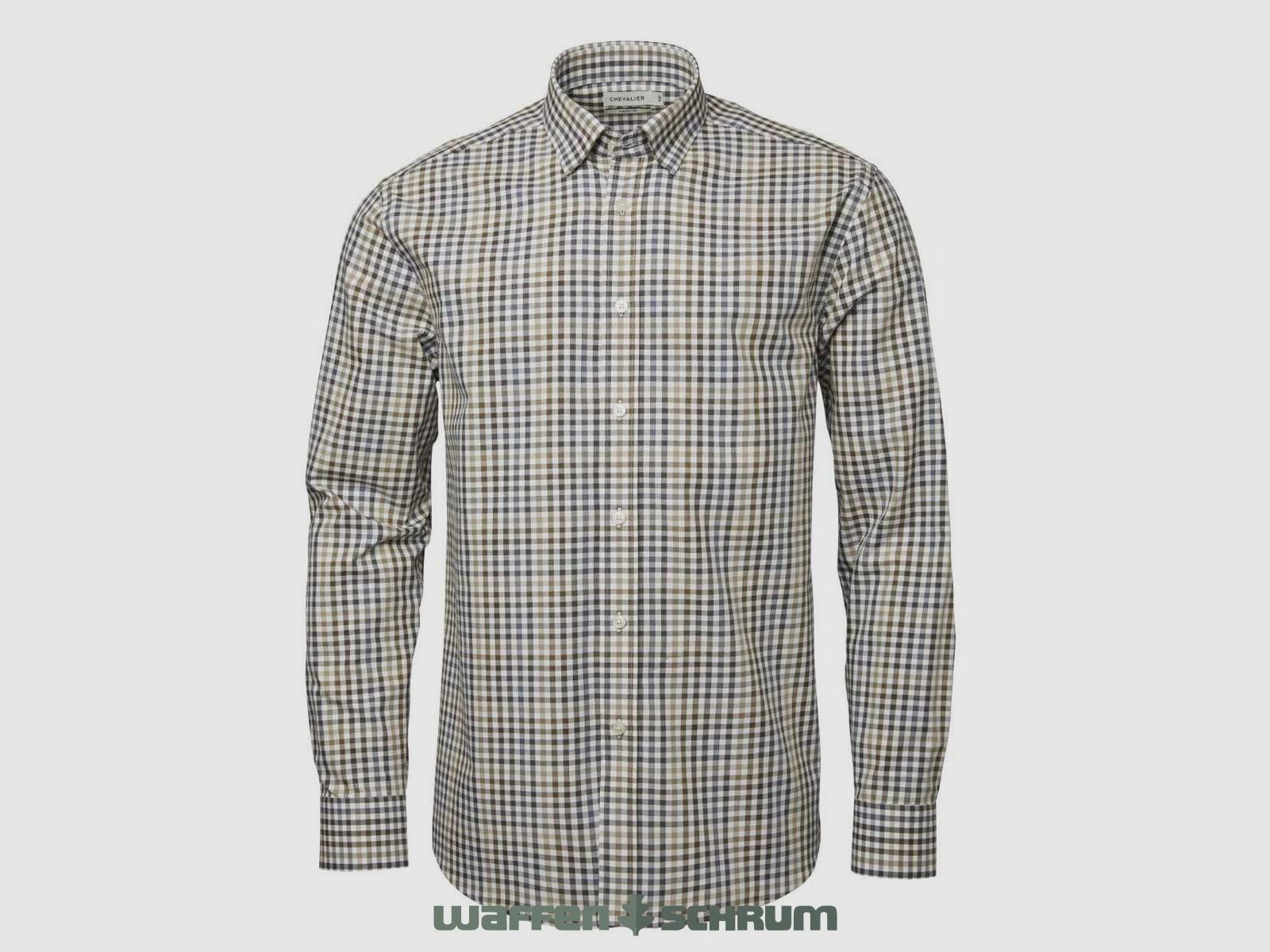 Camisa Chevalier Belmont Corte Regular Cuero Marrón