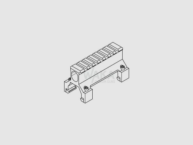 B&T riel de montaje NAR Mid Range Mount NRW para HK MP5/SP5