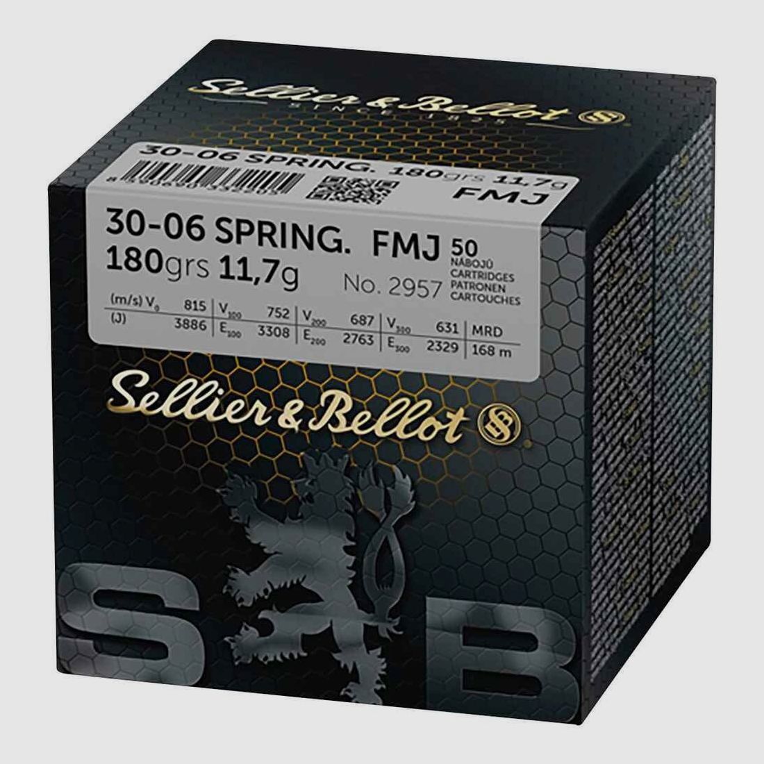Sellier & Bellot .30-06 Sprgf., Vollmantel 180 gr - 50 St.