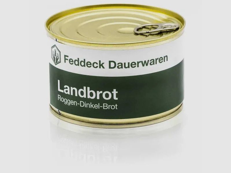 Feddeck Dauerwaren Landbrot Dinkel-Roggen-Brot Dose 200 g