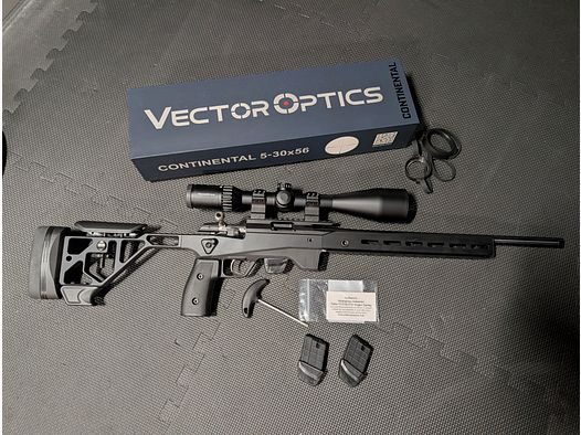 Tikka T1x ACE Target avec Vector Optics Continental 5-30x56 SFP (incl. 3 chargeurs)