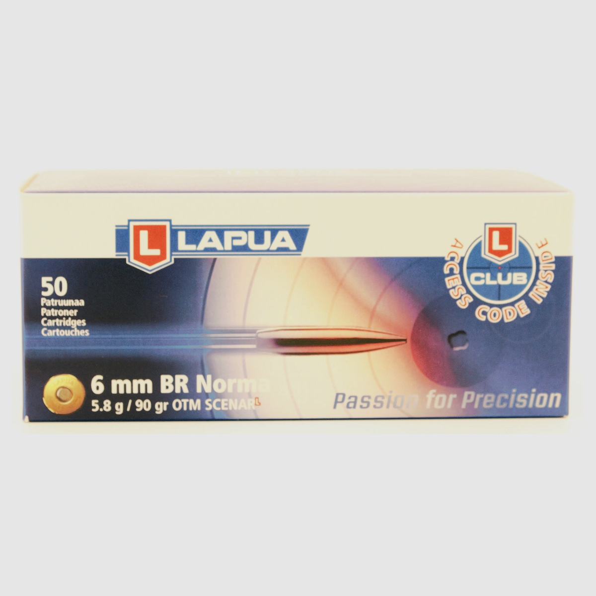 LAPUA 6MM BR NORMA 90GR OTM SCENAR L