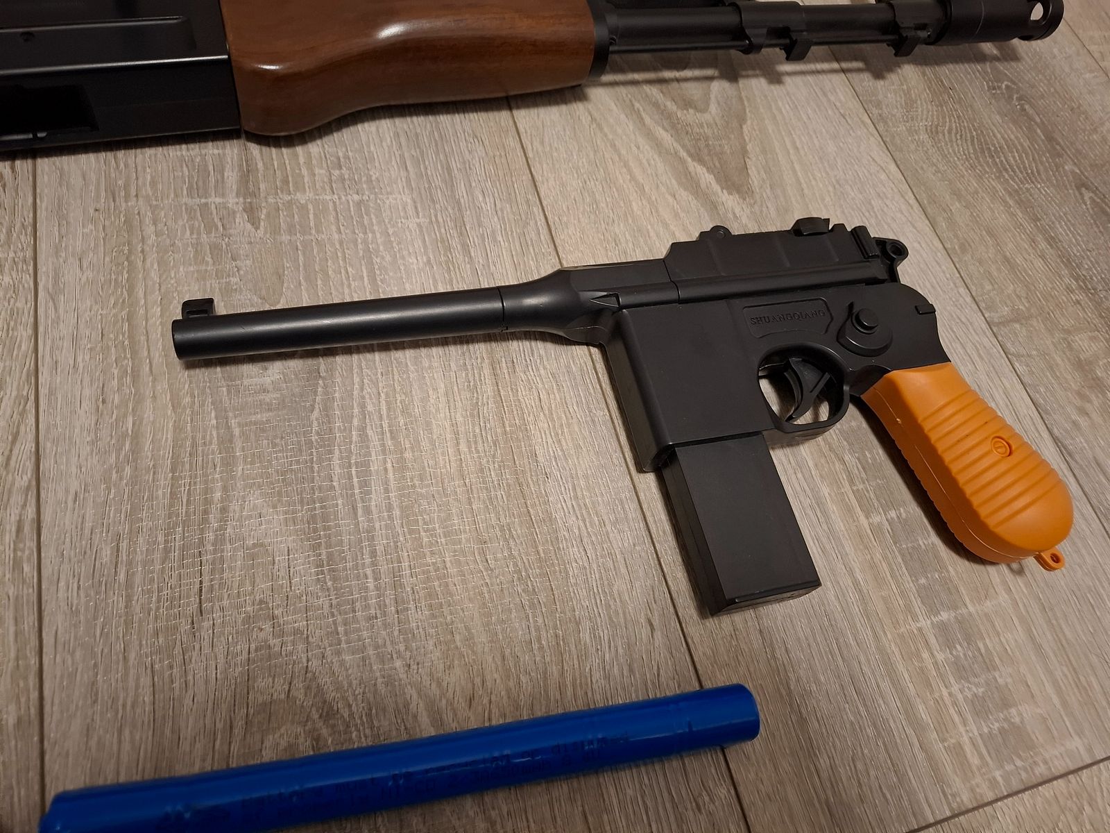 Well AK 74 M aeg <0,5 Joule+ Mauser C96 Federdruck , Bild 7 von 11