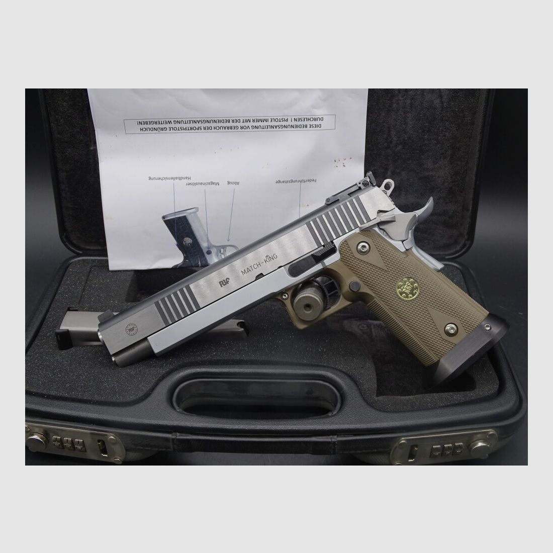 RBF 1911 Match King Premium Series Handmade in Germany 6" Kaliber 9mm Luger 1911 Match King LP 3200 Euro