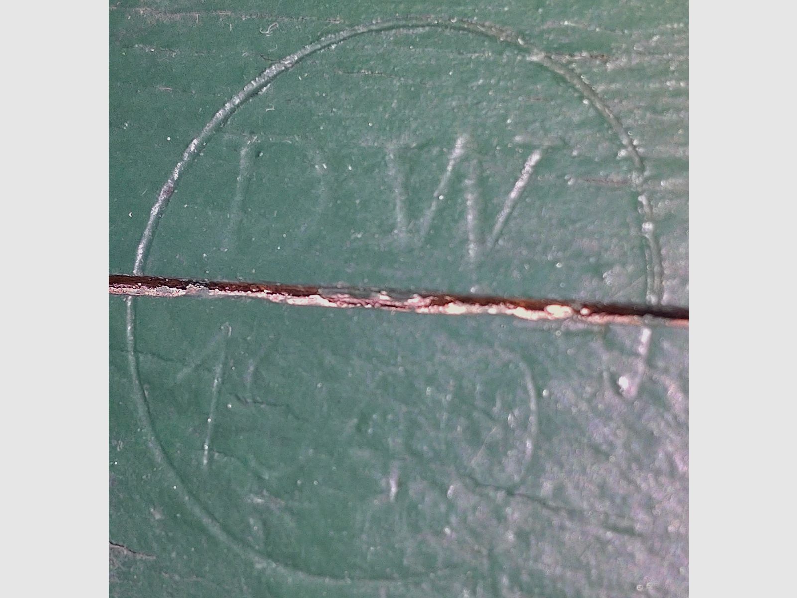 Caja de municiones - 2ª Guerra Mundial - 1940 - WM - Sello - Madera "Kart. 15cmK39" #Raro#