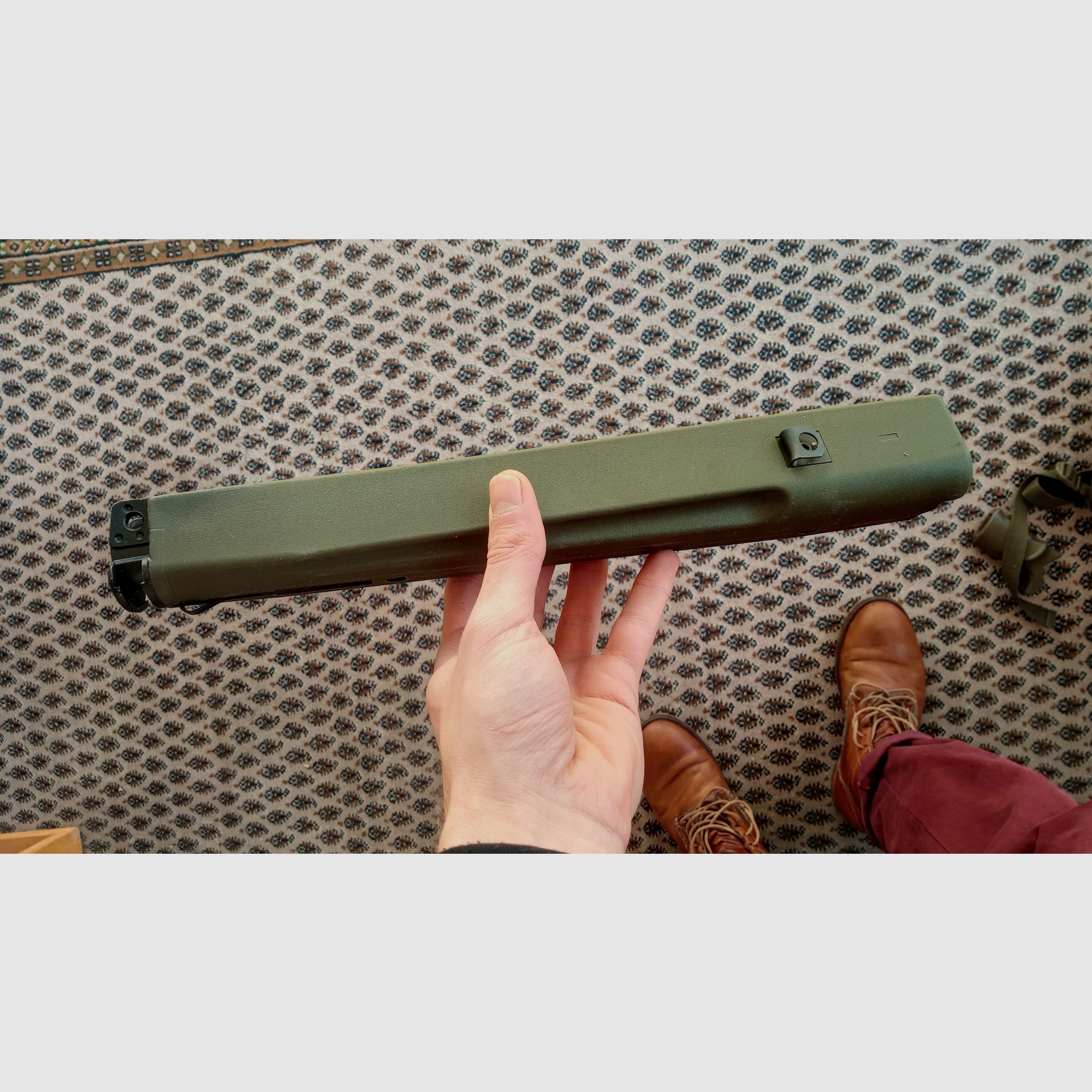 Originele Griff & Trapezhandschoen voor H&K G3A4 beide kleur afgestemd in NATO Groen en geschikt voor een bipod // G3 en klonen handgreep + pistoolgreep / G3A3 G3SG1 MKE T41 HK91 VFC Co2 Umarex