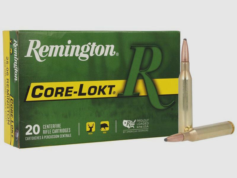 Büchsenmunition REMINGTON CORE-LOKT – 25-06 Rem. – 120 grains