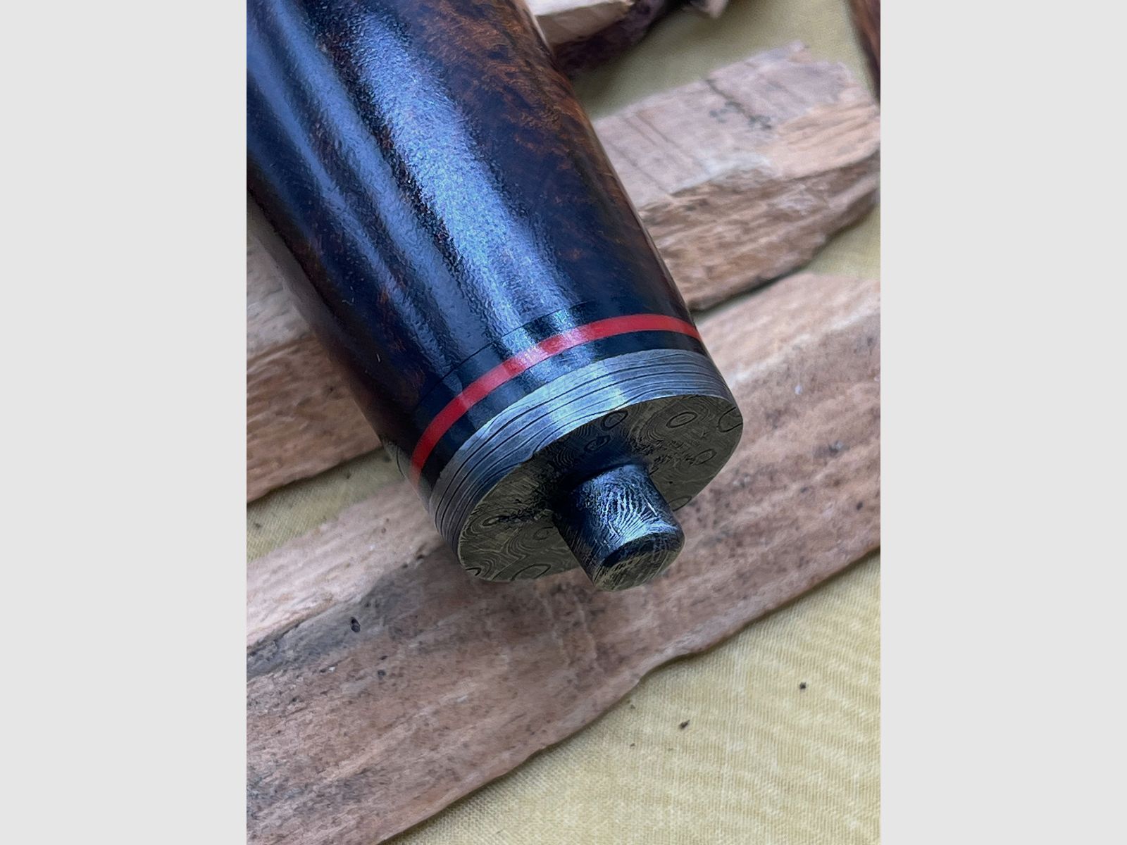 Jagdmesser Damaststahl Handgeschmiedet 