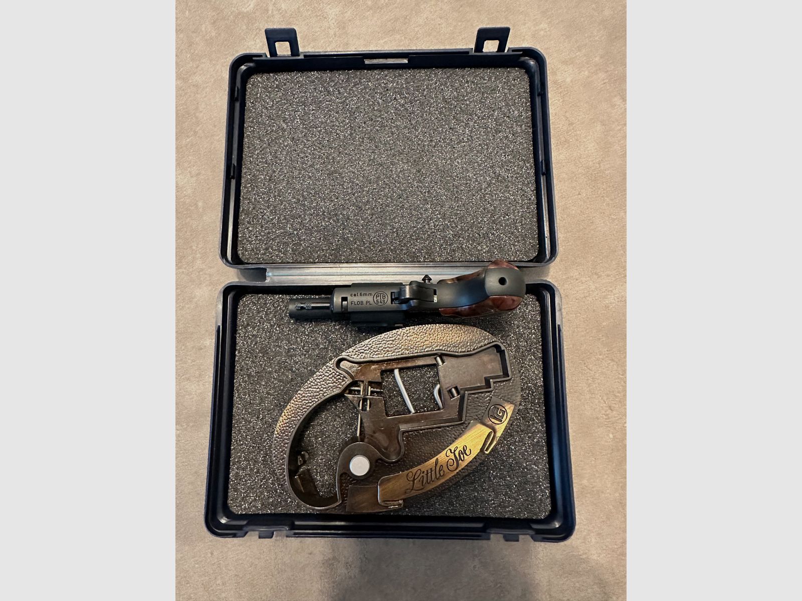 Röhm Little Joe browned met riemgesp Kaliber 6 mm Schreckschuss, afbeelding 4 van 8
