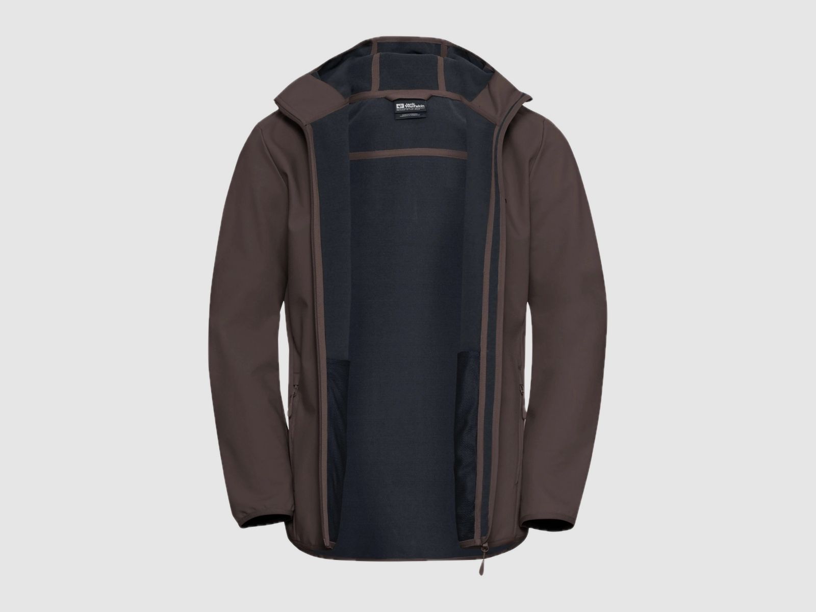 JACK WOLFSKIN Bornberg Hoody M Softshelljacke Herren Peat Braun