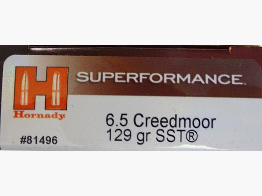 Hornady 6,5 Creedmoor SST 129gr - 20 Schuss