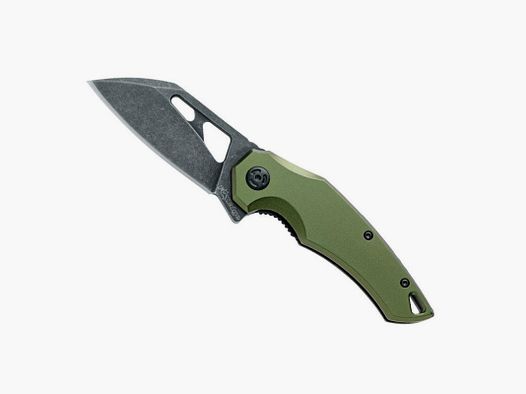 FOX EDGE ATRAX Messer, grünes Aluminium, Blackwash