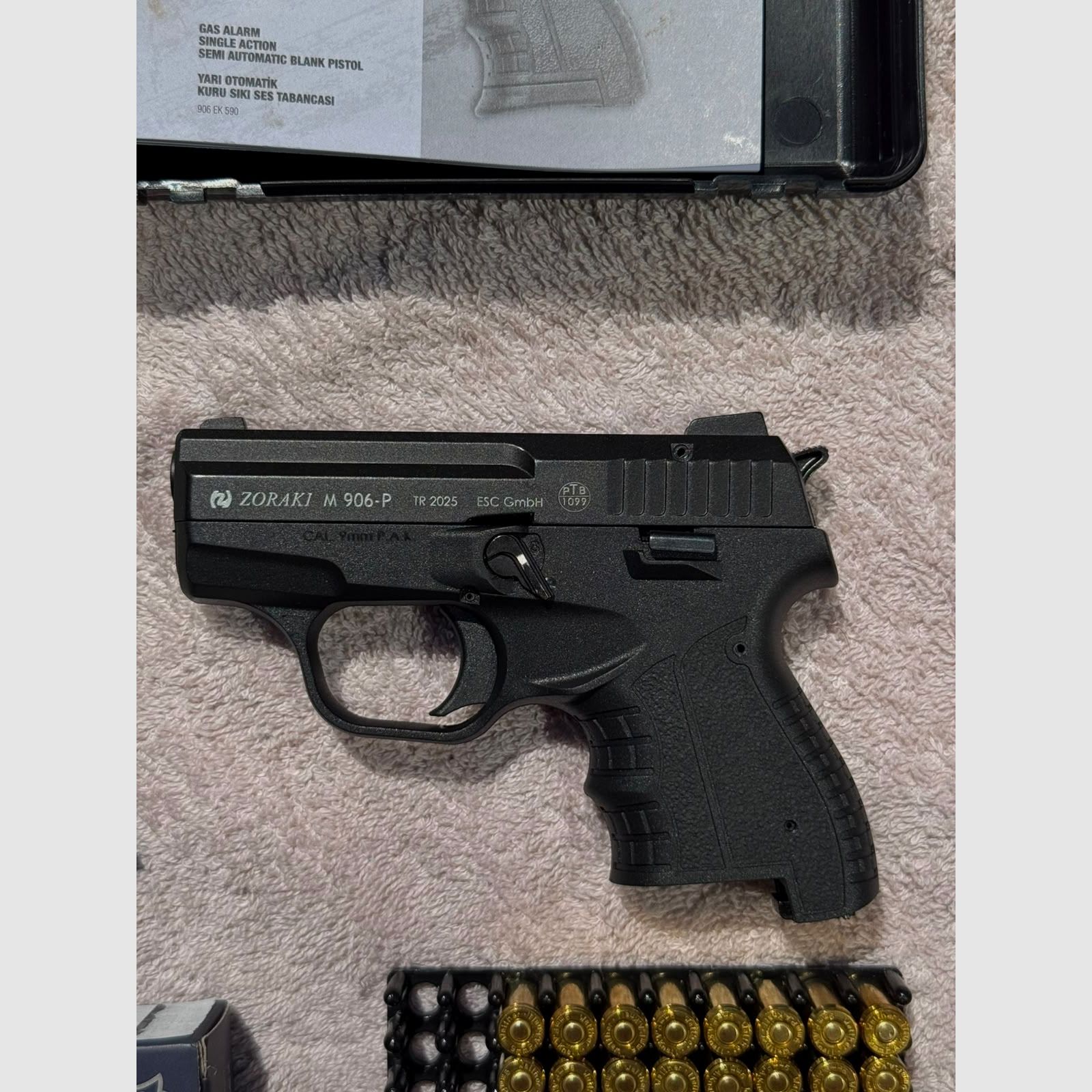 (JAK NOWY!) Zoraki 906 pistolet alarmowy (PTB 1099) inkl. kabura i faktura, zdjęcie 3 z 3