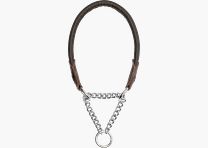 Hundehalsung Leder Braun Braun L