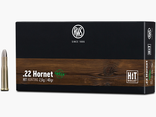 RWS .22 HORNET HIT 2,6G 40GR 20ER