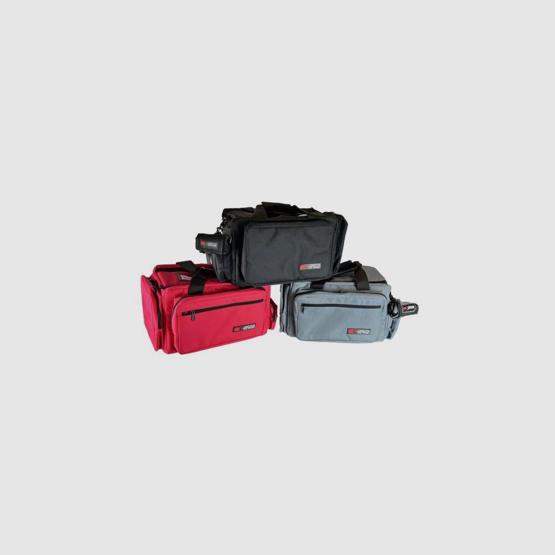 CED Schießsporttasche RangeBag DeLuxe: 2-4 Pistolen 54x36x28cm  Grey/grau